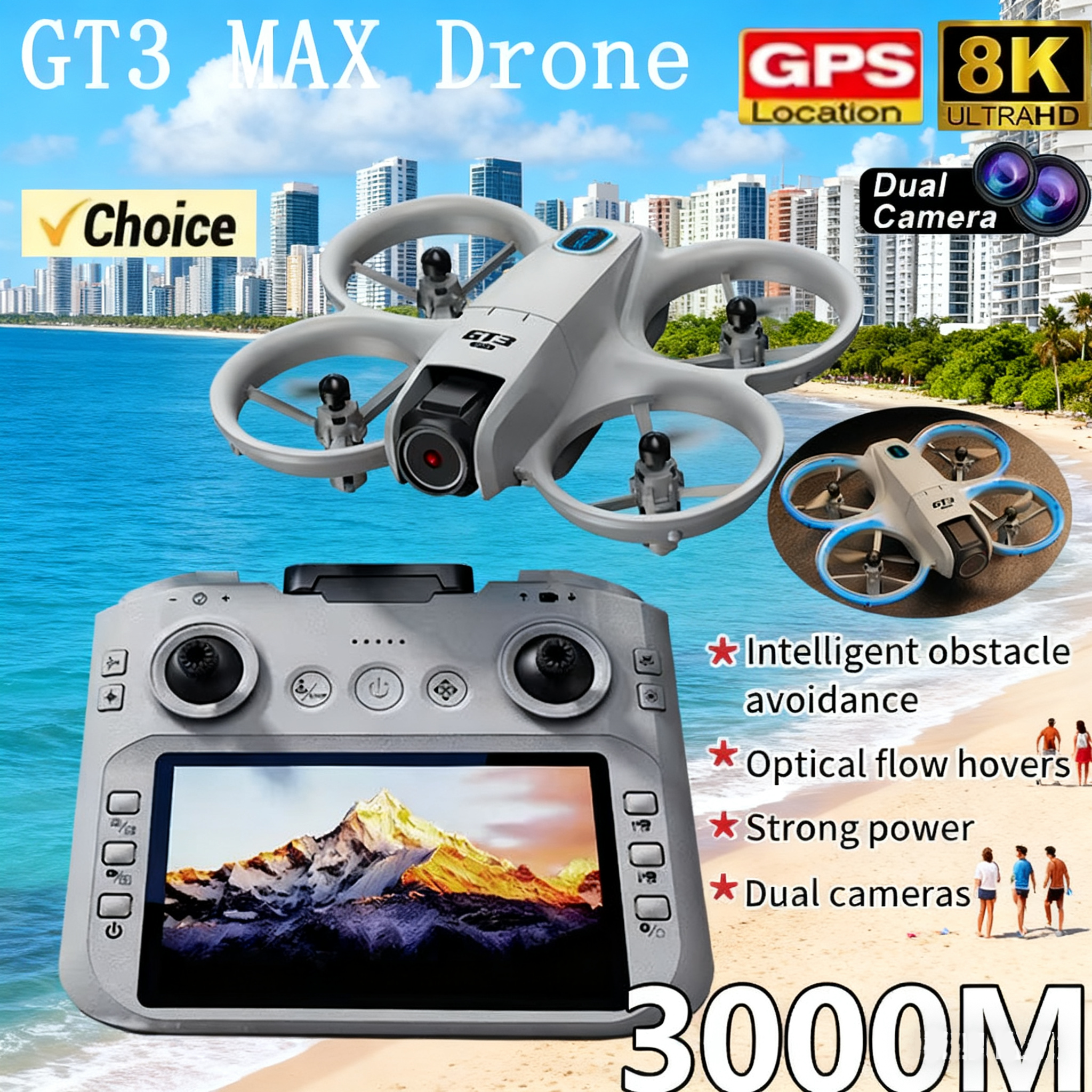 Fpv Drone Charger - NEW GT3 Drone with HD Dual