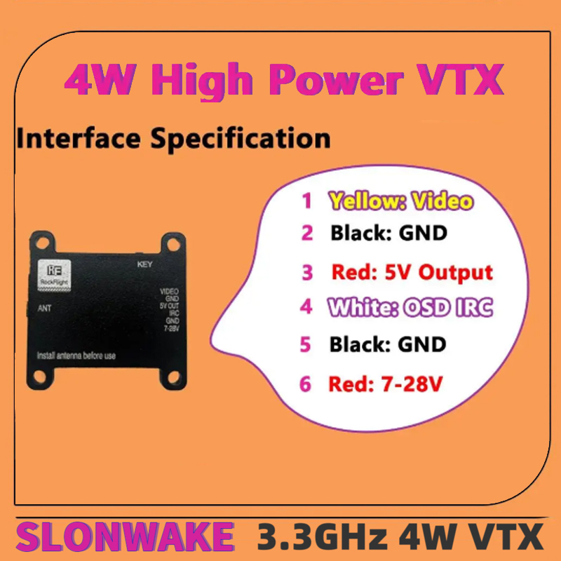 SLONWAKE FPV 3.3G 16CH 4000mW  - Fpv Drone Antenna 리뷰 및 가격