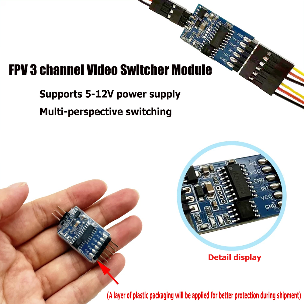 5.8G 3 Channel Video Switcher  - Fpv Drone Camera 리뷰 및 가격