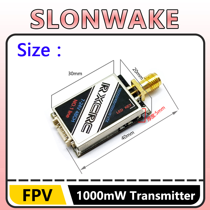 SLONWAKE  5.8G 48CH 1W VTX 100 - Fpv Drone Frame 리뷰 및 가격