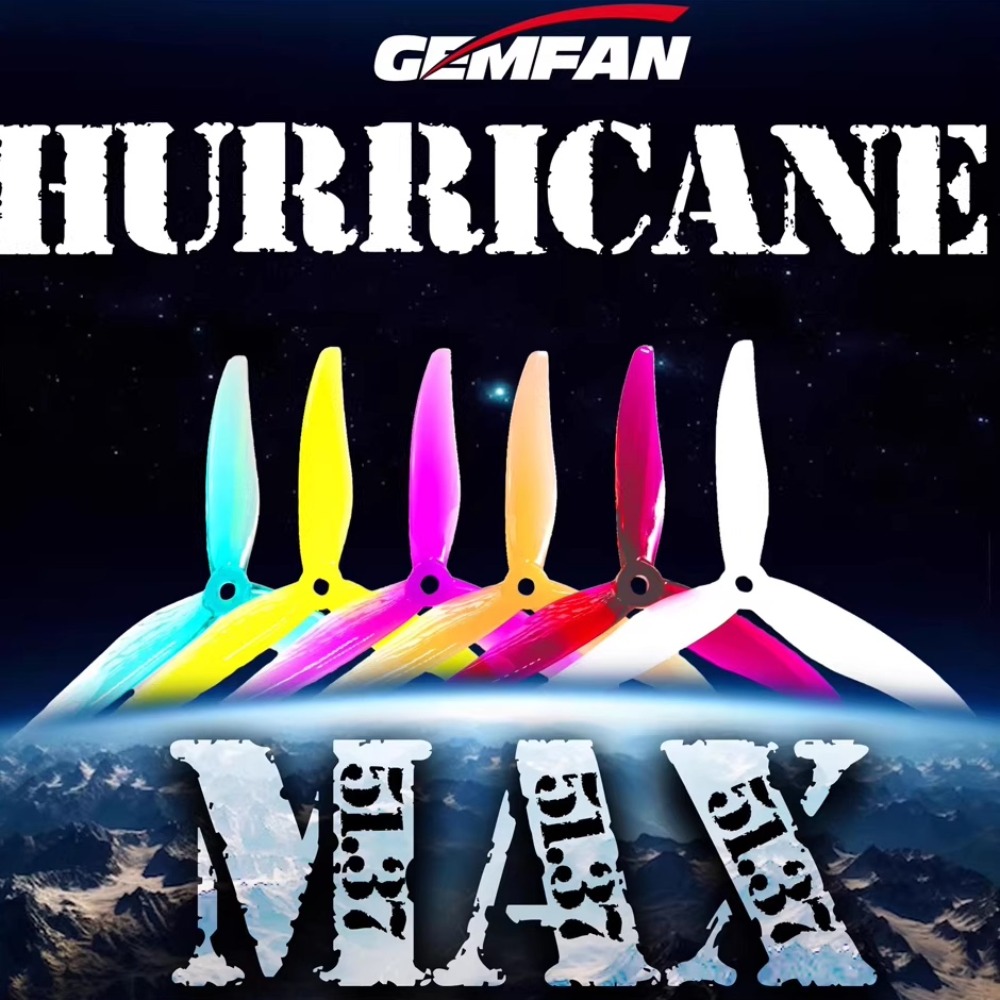 2Pairs Gemfan Hurricane 51377  - Fpv Drone Propeller 리뷰 및 가격