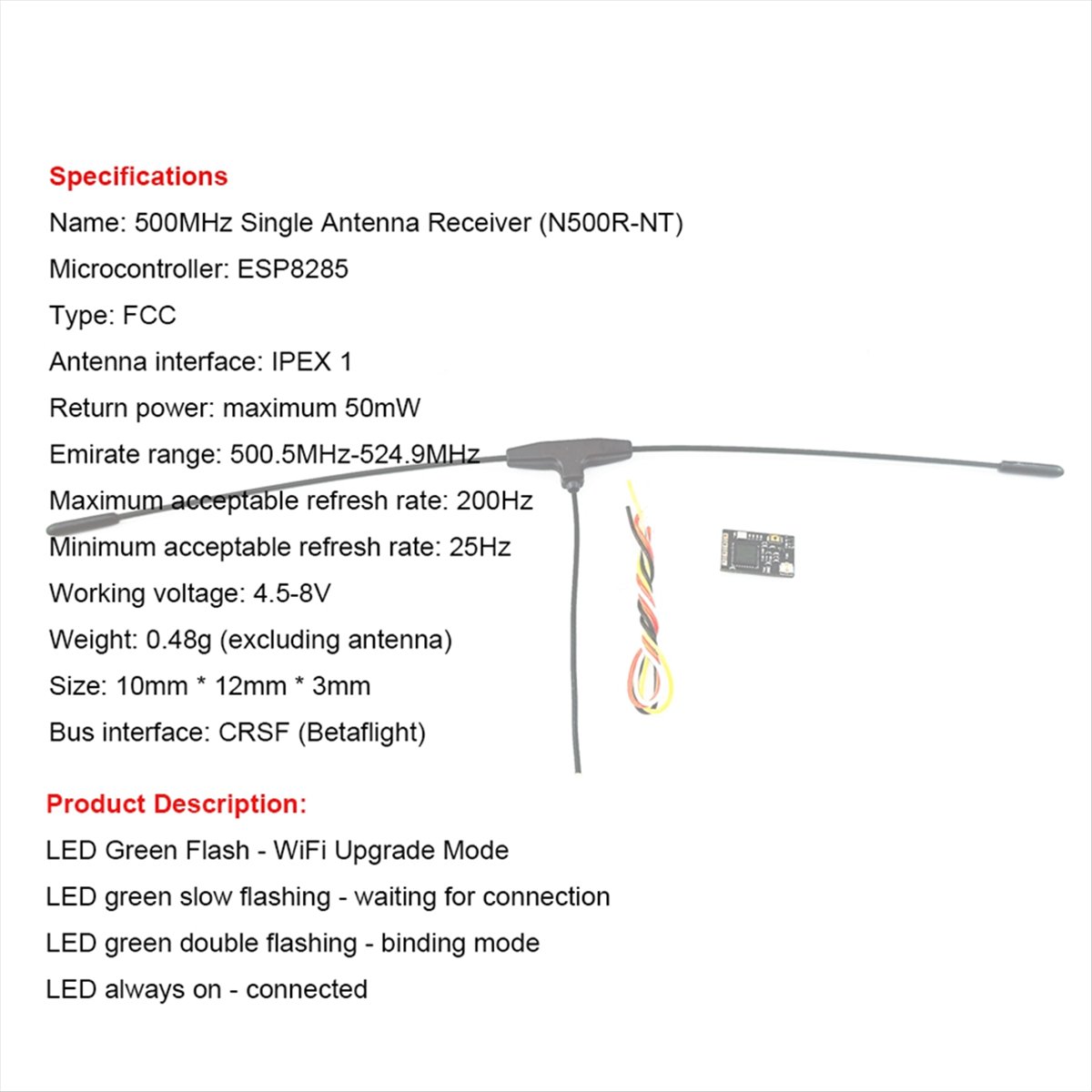 500MHz Receiver 500.5MHz-524.9 - Fpv Drone Receiver 리뷰 및 가격